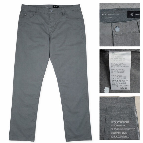 Ag Adriano Goldschmied Other - Adriano Goldschmied Tellis Slim Pants Men 35x32 (36x31.5) Airluxe Italian Fabric